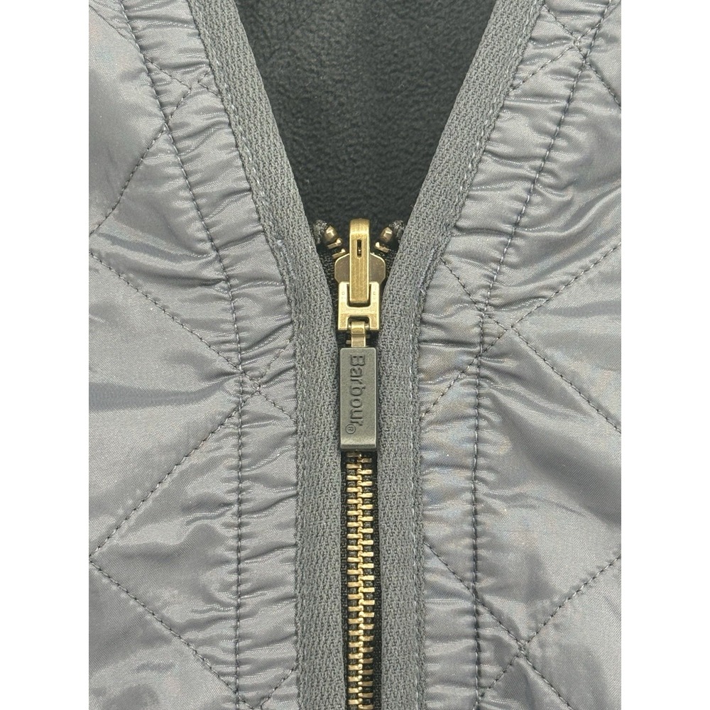 Barbour Vest Men's Sz XL Navy Polarquilt Waistcoat Zip In Liner Quilted Gilet - Picture 5 of 9